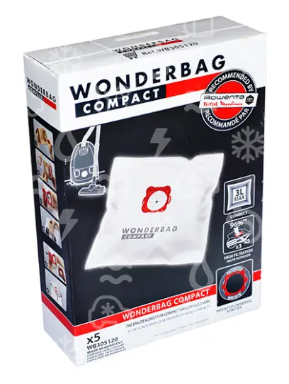 sáčky z mikrovlákna ROWENTA WB406120, WONDERBAG UNIVERSAL, balení 5 ks